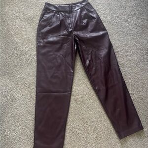Express Burgundy and Gray Pants